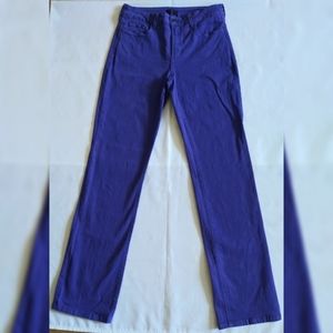 Women's NYDJ Straight Jeans Purple Suze 8